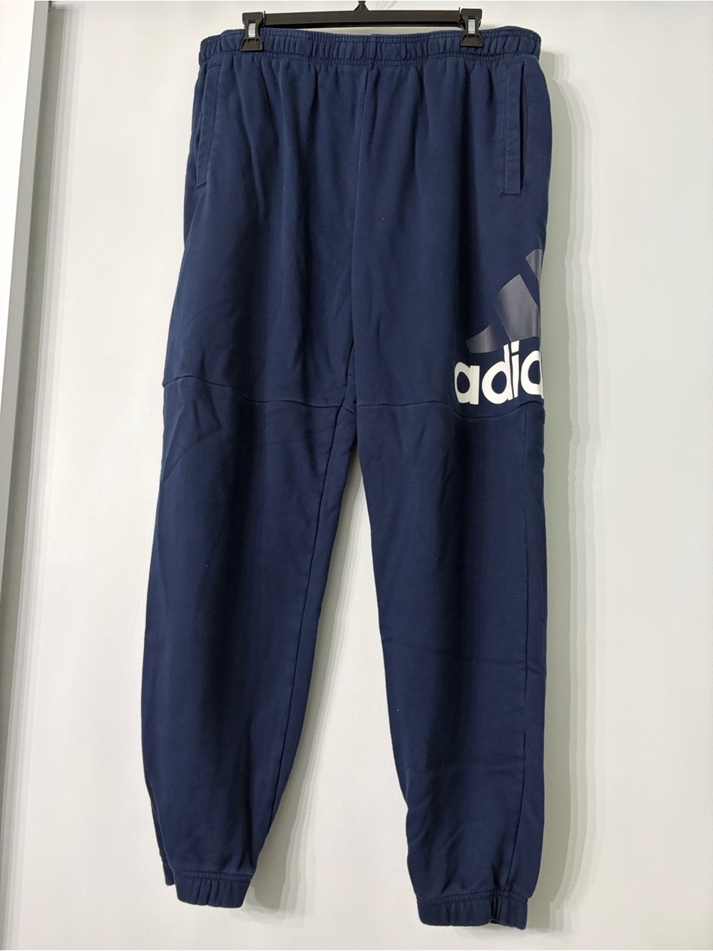 adidas Navy Blue Logo Joggers